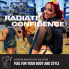 Hydration Pack Backpack (Small) worn at a rave, showcasing comfort and style for festival-goers.
