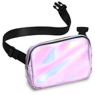 Fanny Pack (1 Pocket) in iridescent design, perfect for stylish rave outfits and versatile wear.