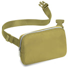 Fanny Pack (1 Pocket) in olive green with adjustable strap, perfect for stylish rave outfits.