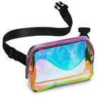 Fanny Pack (1 Pocket) with a stylish holographic design, perfect for rave outfits.