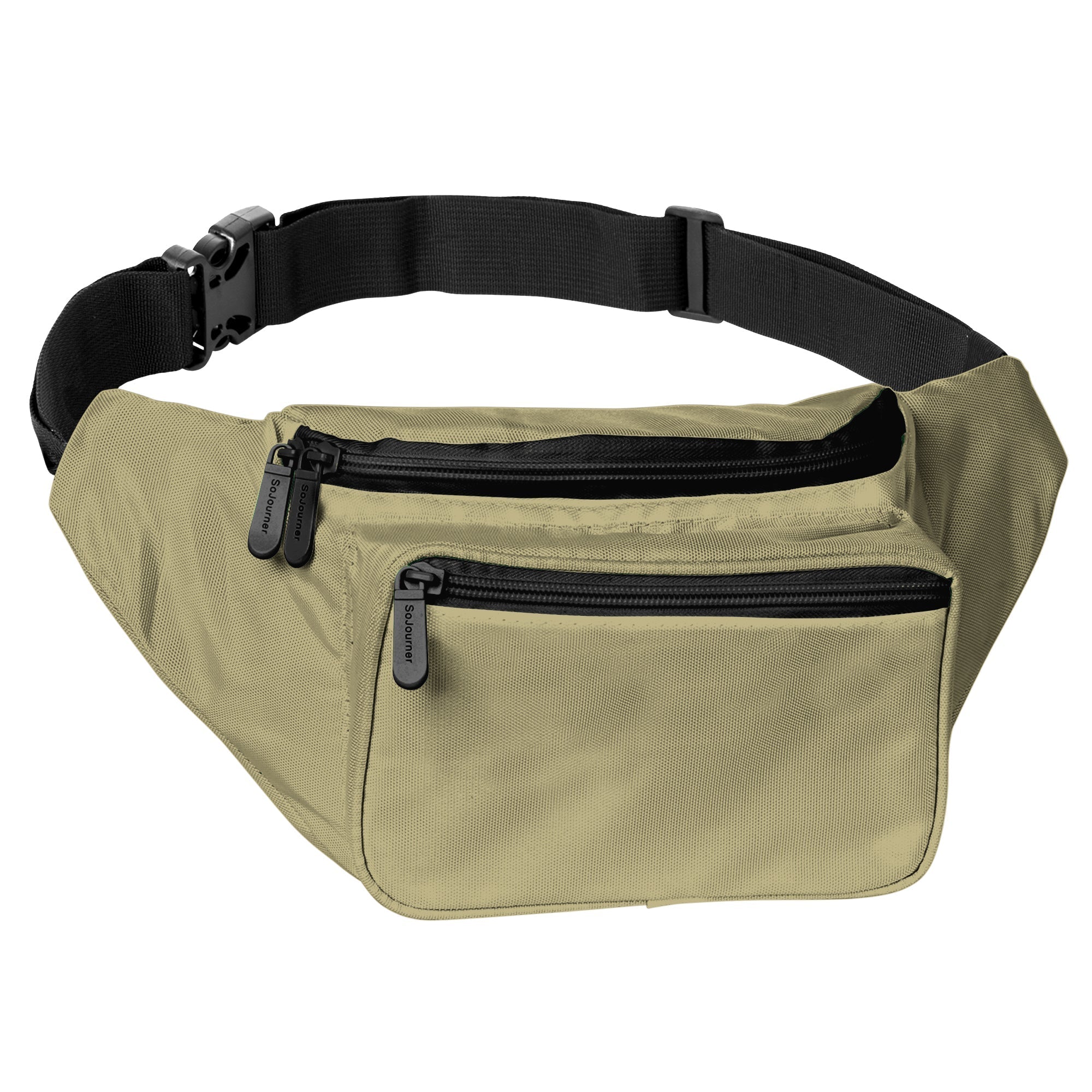 Fanny Pack (Solids) in olive green with multiple pockets, perfect for rave outfits and everyday use.