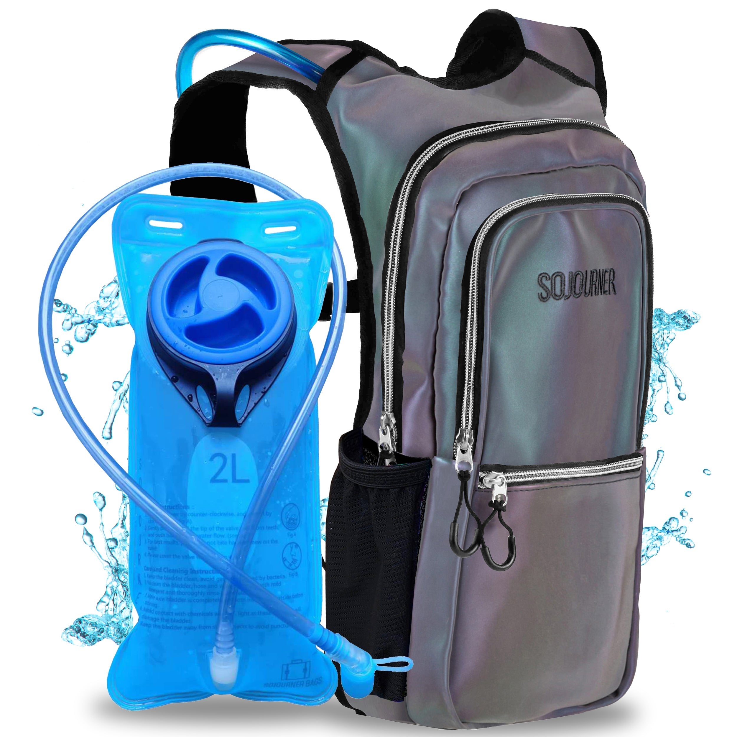 Hydration Pack Backpack (Medium) featuring a lightweight design and a 2L hydration bladder.