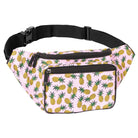 Fanny Pack (Solids) with pineapple print, perfect for rave outfits and featuring spacious pockets and durable construction.