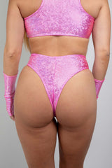 Bubble Gum Holo High Waisted Thong