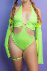 Pixie Dust O-Ring Bodysuit Freedom Rave Wear Size: X-Small
