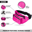 Fanny Pack (Solids) with water-resistant exterior, fits cellphones, and features hidden back pocket and premium zippers.