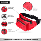 Fanny Pack (Solids) featuring water-resistant exterior, hidden back pocket, and premium zippers for rave outfits.