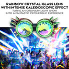 Steampunk Goggles and Kaleidoscope Glasses with rainbow crystal lenses for a psychedelic light show.