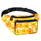Fanny Pack (Solids) with floral design, ideal for rave outfits and featuring spacious organization and durable construction.