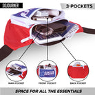 Fanny Pack (Solids) showing 3-pocket design for organized storage, ideal for rave outfits and all essentials.