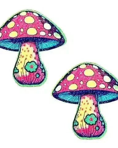 Amanita Dreamin Glitter Shroom Nipple Cover Pasties