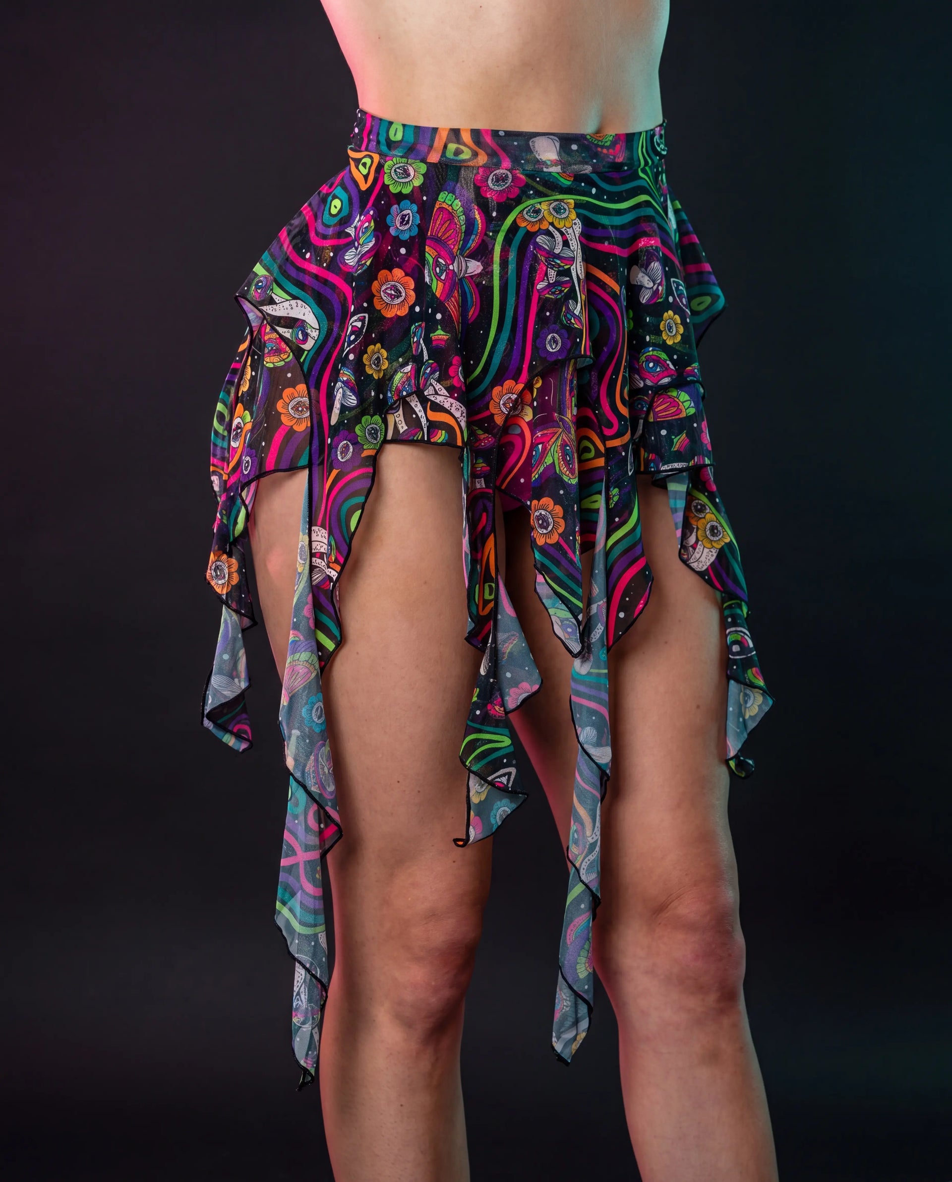 awaken awaken-sea-siren-skirt — black