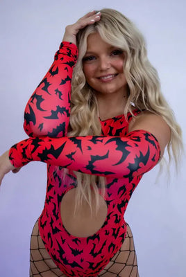 Batty Arm Sleeves - UV Red