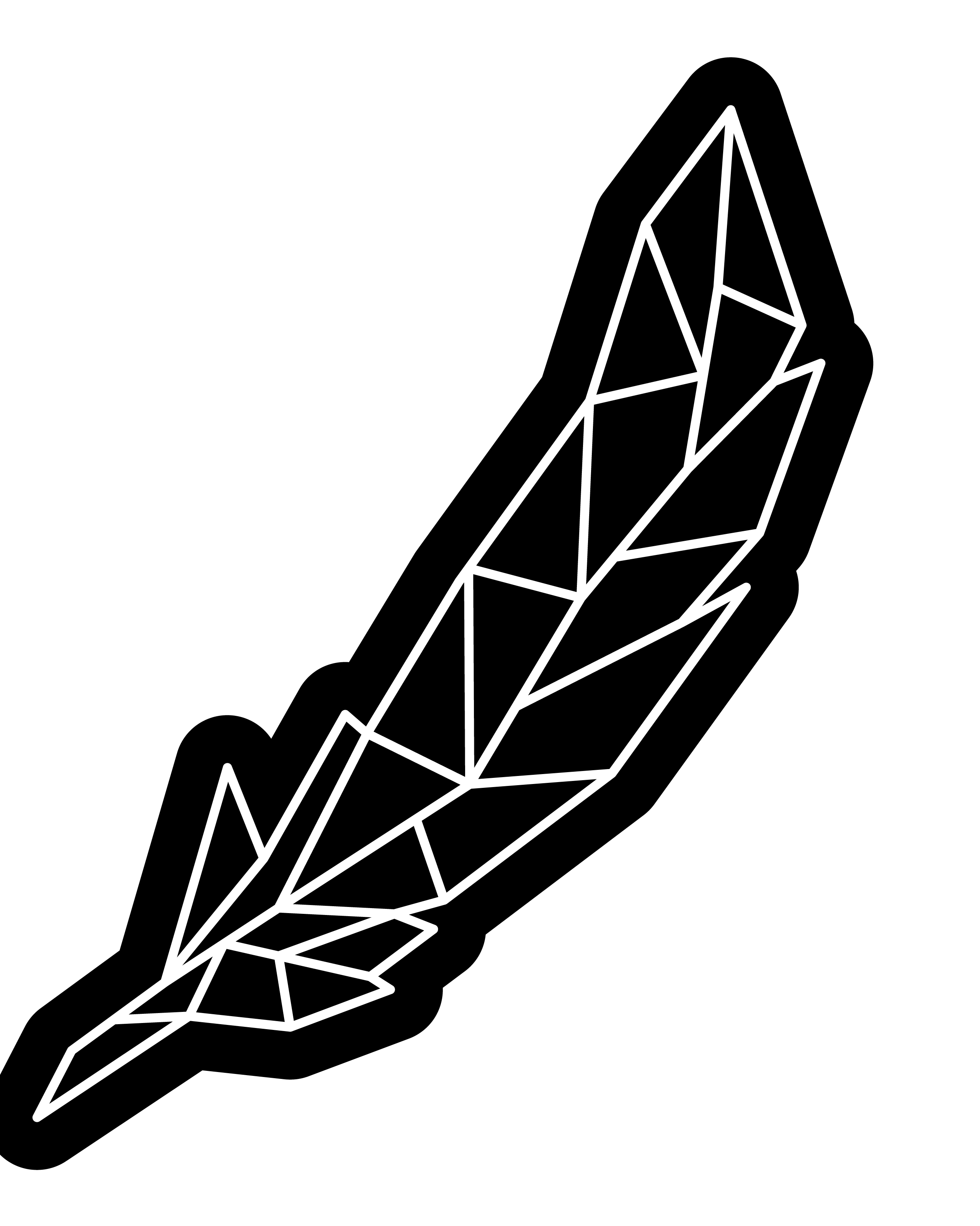 geometric feather design in black and white, ideal for creative projects and artistic expressions.