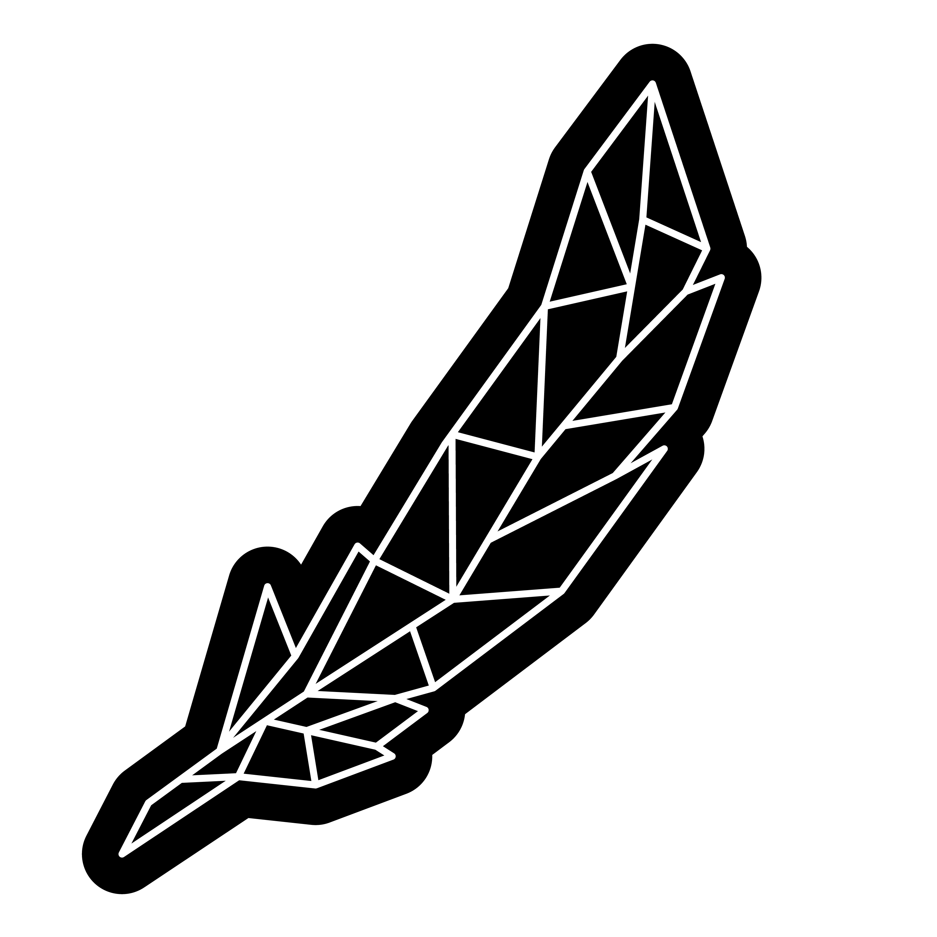 geometric feather design in black and white, ideal for creative projects and artistic expressions.