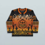 Spooky Szn Hockey Jersey - Limited Editon featuring Halloween designs and vibrant colors, perfect for seasonal rave outfits.