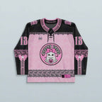 Boo Hockey Jersey - Limited Edition in bubblegum pink with gothic details and an adorable ghost design.