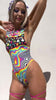 HAPPIER Sideboob Bodysuit Freedom Rave Wear Size: X-Small