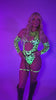 OG Batty Keyhole Bodysuit - UV Green