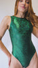 Emerald Holo High Neck Bodysuit FRW New Size: Small.