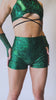 Emerald Holo High Waist Shorts FRW New Size: Small.