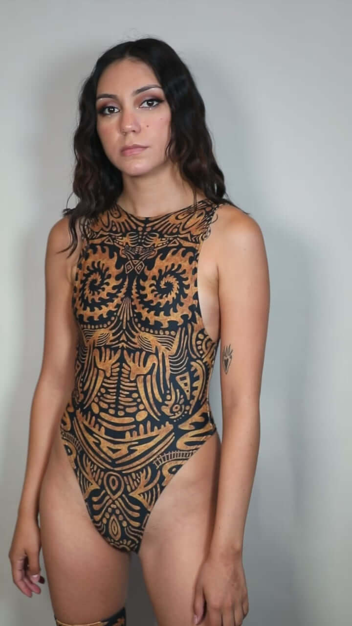 Primal Sideboob Bodysuit Freedom Rave Wear Size: X-Small