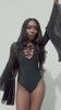 Matte Black Goddess Bodysuit FRW New Size: X-Small