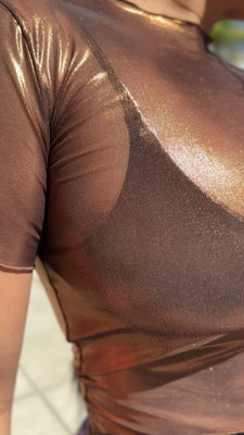 Carmel Mesh Baby Tee