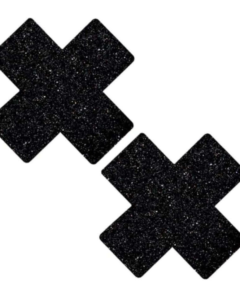Black Malice X Factor Pasties by Neva Nude, perfect for rave outfits and festivals.