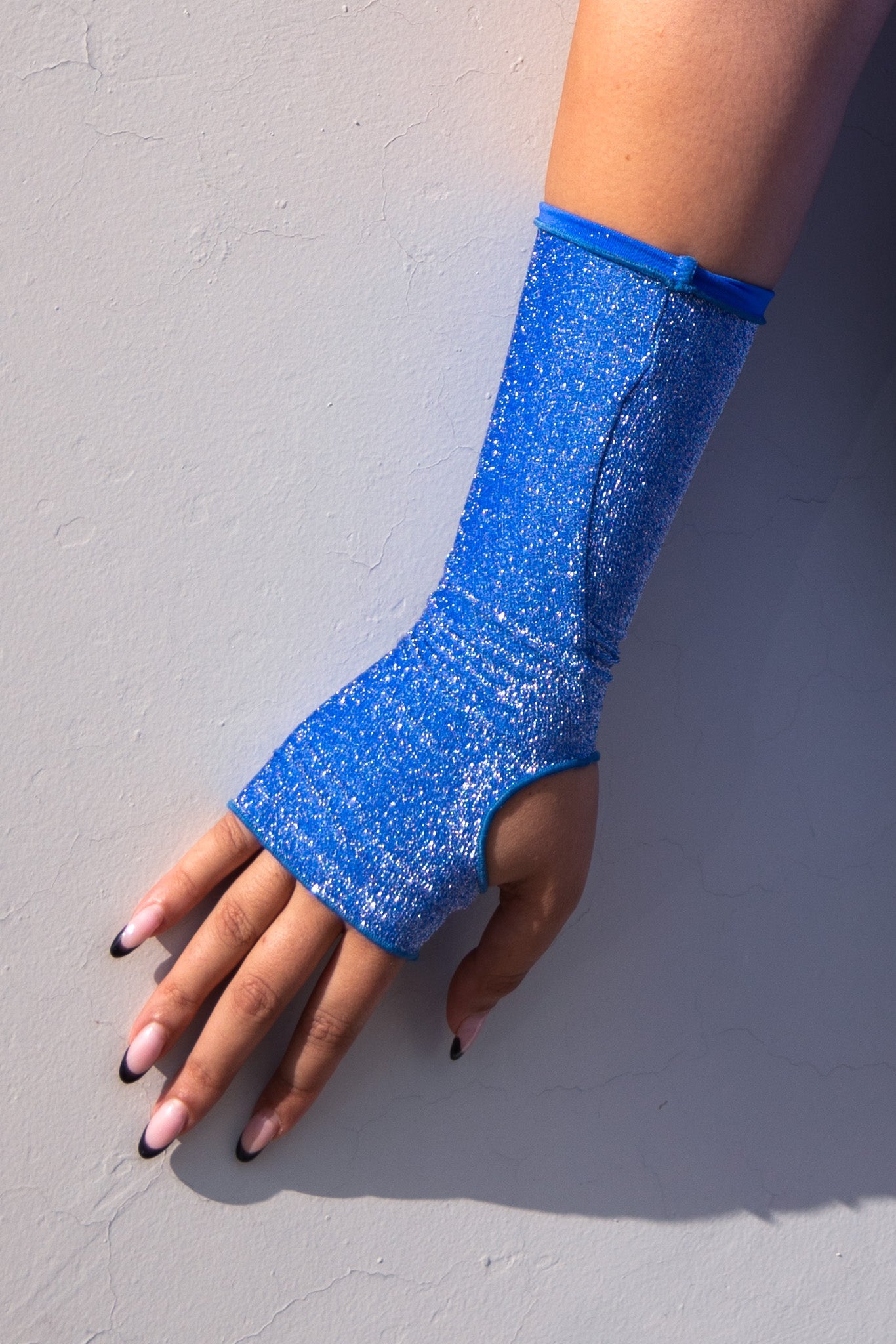 Cobalt Sparkle Gloves - Freedom Rave Wear - Sleeves