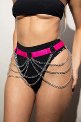 Dance 2 Love Chain Belt - Pink FRW Accessories Size: Regular