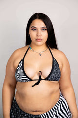 Duality Wrap Bikini Top Freedom Rave Wear Size: X-Small