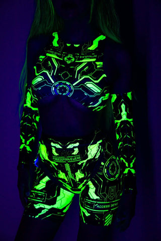 Electronika Teaser Top - UV Green