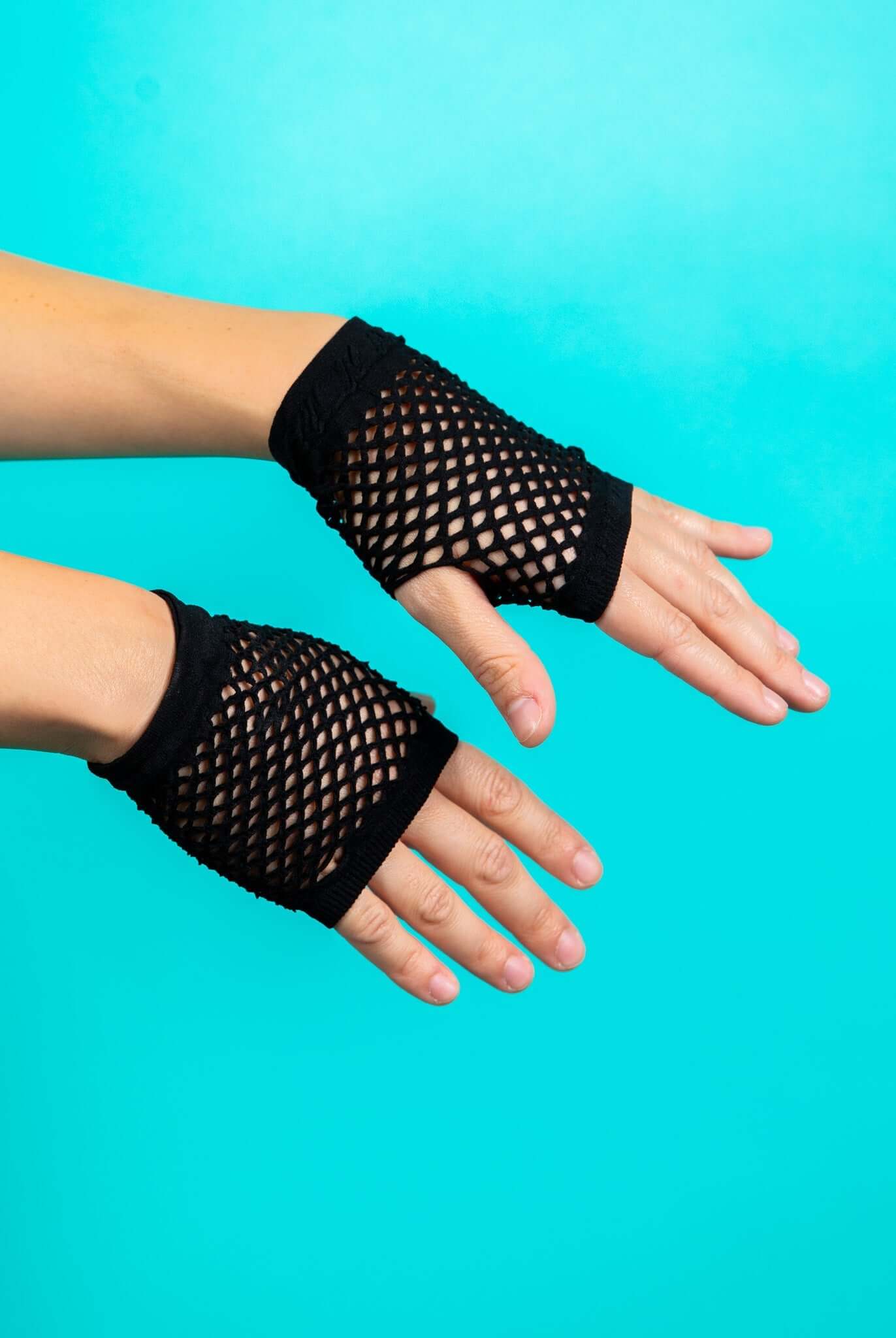 Fishnet Gloves - Black FRW Accessories Color: Black
