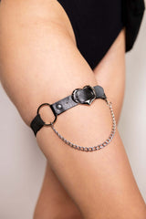 Heartbreaker Leg Garter - Black FRW Accessories Size: One Size