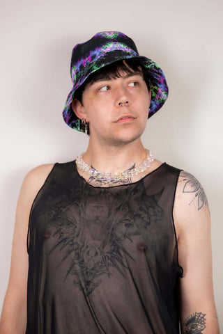 Iridescent Chainlink Choker - Freedom Rave Wear - Harnesses