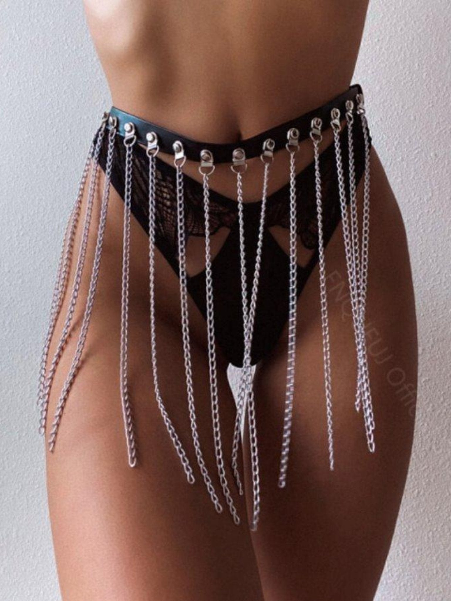 Jail House Body Chain - Freedom Rave Wear - Body Chains