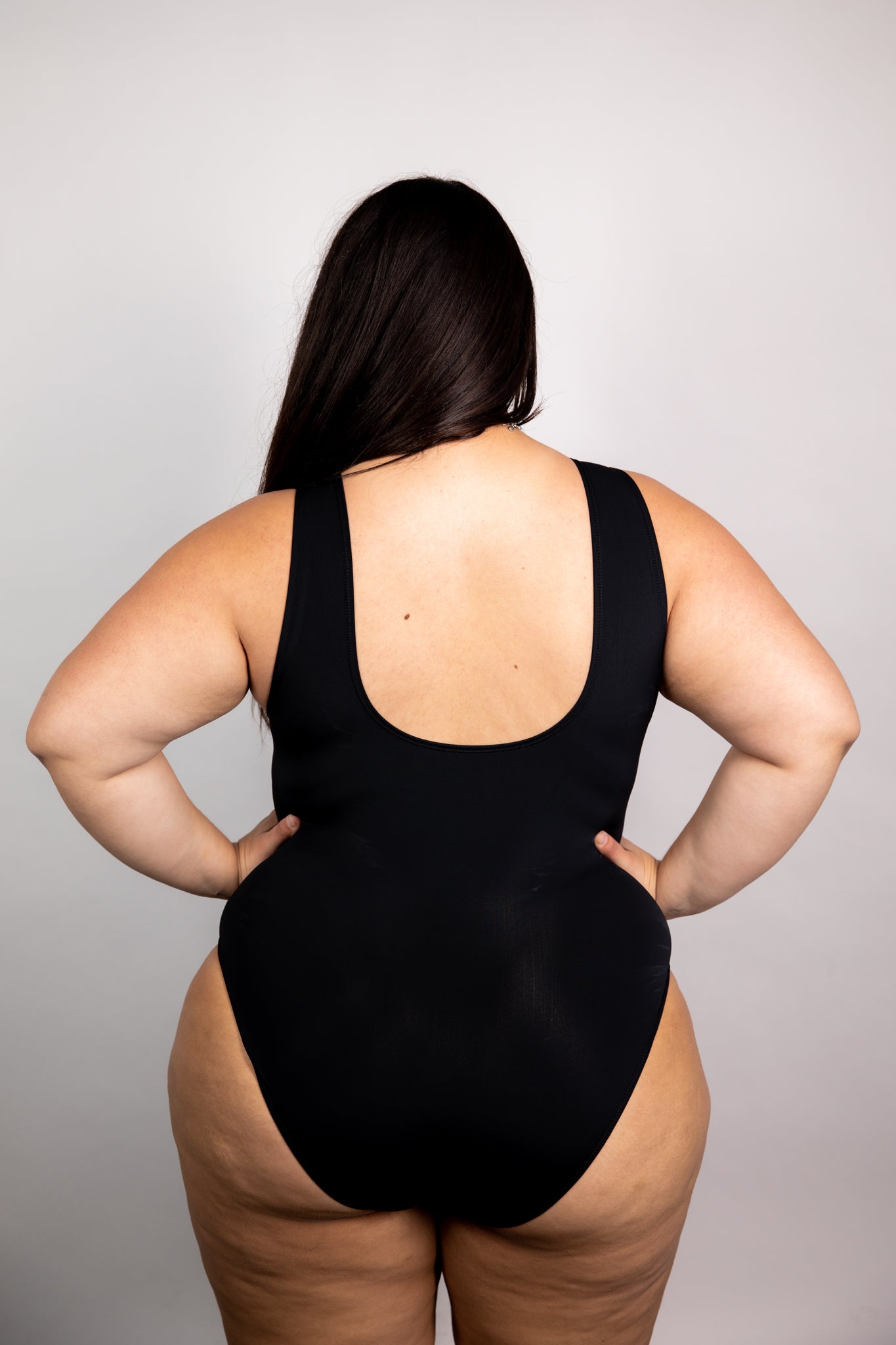 Matte Black Extra Coverage Sideboob Bodysuit