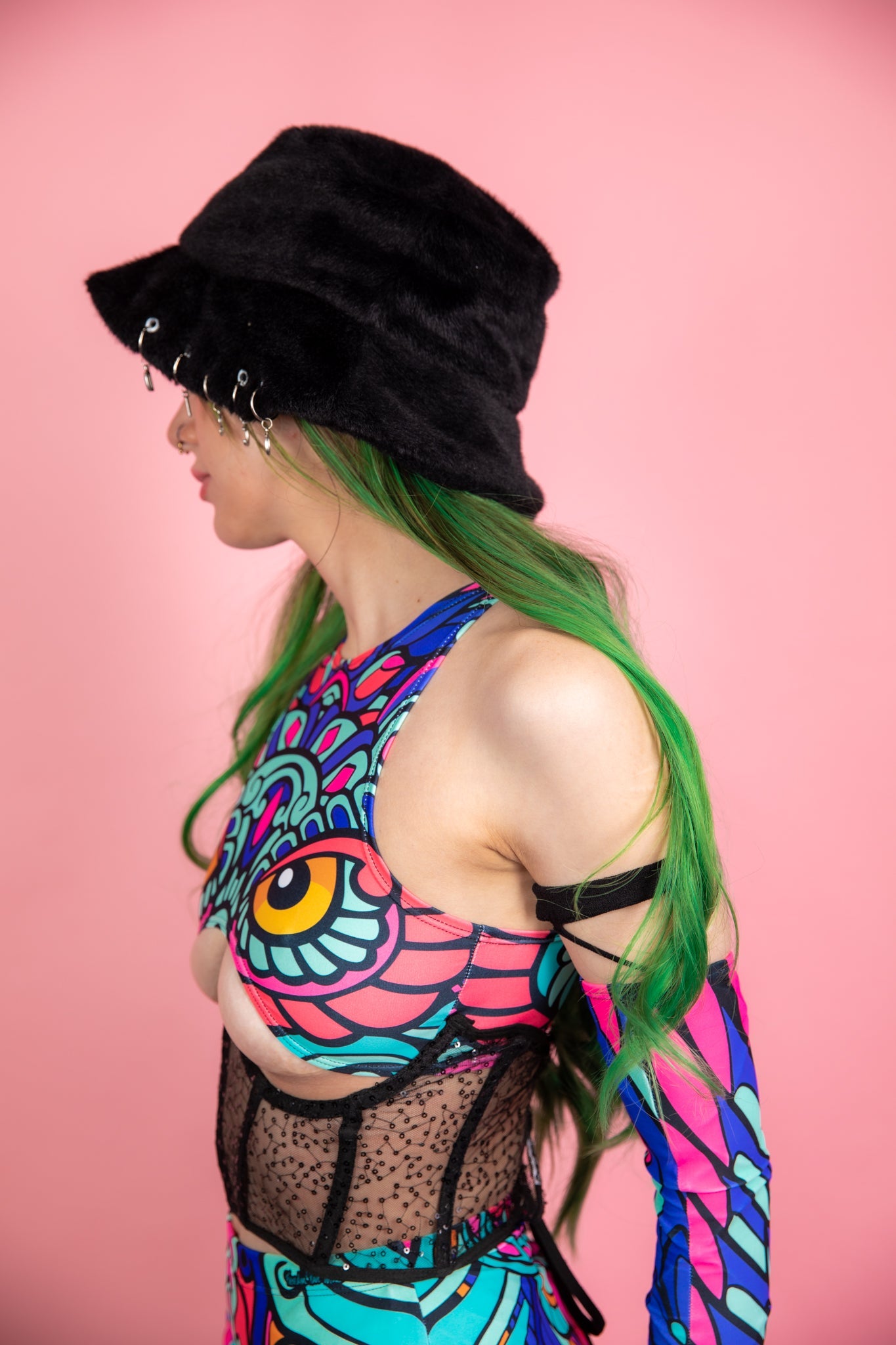 Night Owl Teaser Top - Freedom Rave Wear - Shirts & Tops