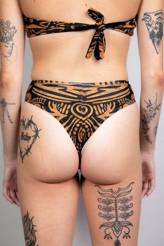 Primal High Waisted Thong - Freedom Rave Wear - Bottoms