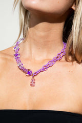 Purple Gummy Bear Love Necklace FRW Accessories Size: One Size