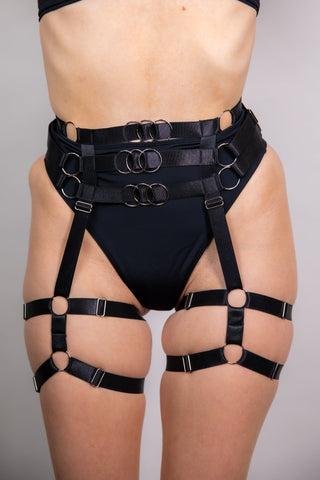 Strapped Up Leg Harness - Freedom Rave Wear - Harnesses