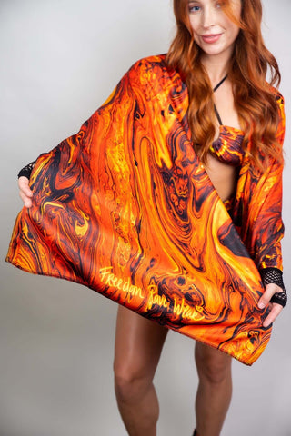 Volcanic Festival Scarf - Freedom Rave Wear - Scarves