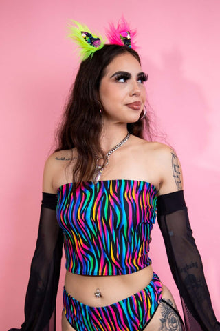 Wild Child Tube Top - Freedom Rave Wear - Shirts & Tops
